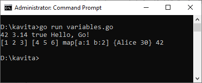 Variables and Data Types in Go