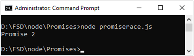 Example of Promise Race 
