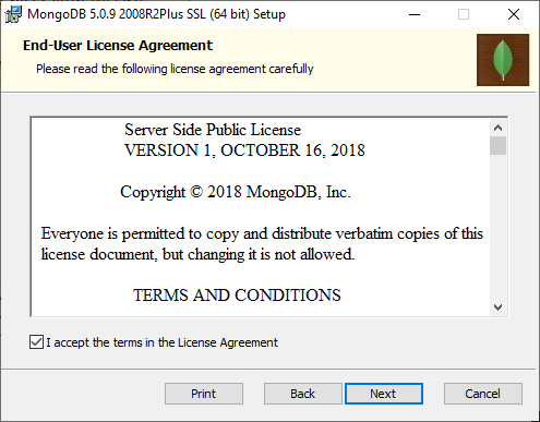 MongoDB License Agreement