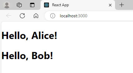 Greeting App in React