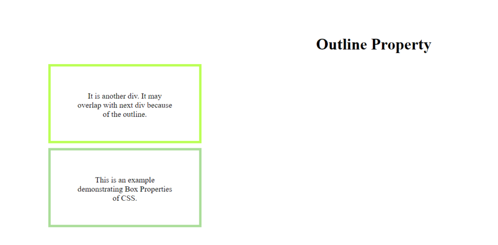 Div Elements with Border