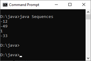 A Program to Find the Longest Sequence of Negative Numbers and Find its Sum in Java