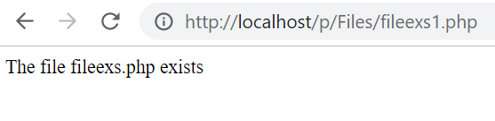 Checking Whether a File Exists or Not in PHP