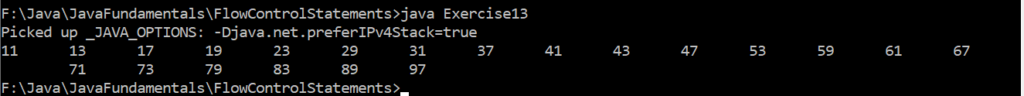 A Program to Display All Prime Numbers in the Given Range in Java