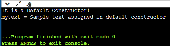 Creating a Default Constructor