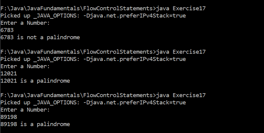 A Program to Find Whether a Number is a Palindrome or Not in Java