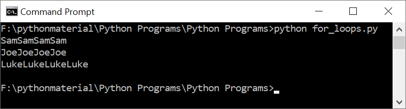 For Loop to Print the Values in a List in Python