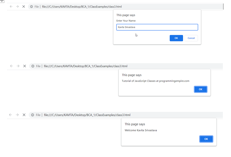 Example of Creating Classes in JavaScript with Constructor and Methods