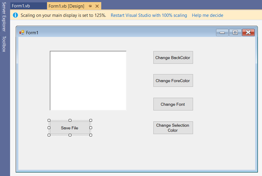 Dialog Control Example